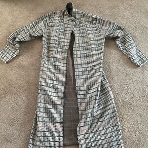 Sioni Black and White Patterned Jacket